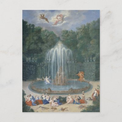 The Groves of Versailles. View of Star or Water Post Card