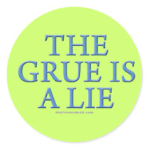 The Grue is a Lie stickers