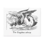 The Gryphon Asleep. Alice in Wonderland Art Post Cards