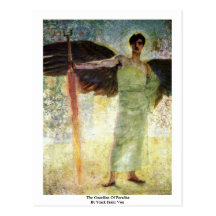 The Guardian Of Paradise By Stuck Franz Von Postcard