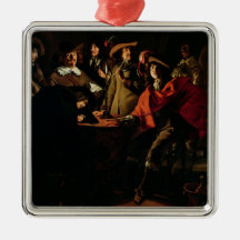The Guards Smoking, 1643 Christmas Ornament