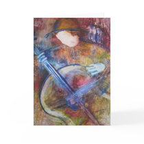 "The Guitar Player" Greeting Card