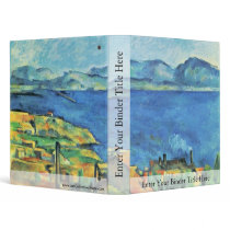 The Gulf Of Marseille Seen From L'Estaque Vinyl Binder