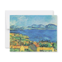 The Gulf Of Marseille Seen From L'Estaque Custom Invitation