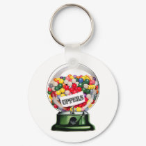 The Gumball Machine of Happiness keychains by spyderfyngers The Gumball Machine of Happiness keychains