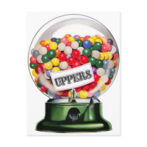 The Gumball Machine of Happiness postcards