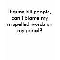The Gun and Pencil Theory t-shirts by Joon2ninja The Gun and Pencil Theory t-shirts