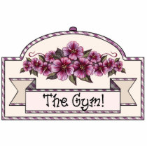 "The Gym" - Decorative Sign - 23 photo sculptures