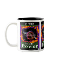 The Gypsy Curse Words Power 2-tone mug by LAPOWERSnovelties The Gypsy Curse Words Power 2-tone mug