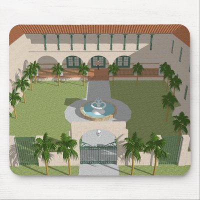 The Hacienda Hotel: New Port Richey FL: Mousepad by spiritswitchboard