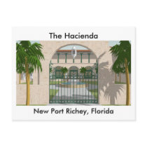 The Hacienda Hotel: New Port Richey FL: Post Card postcards by spiritswitchboard The Hacienda Hotel: New Port Richey FL: Post Card postcards