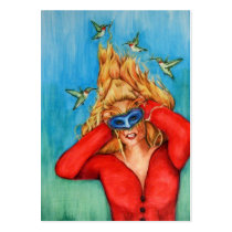 The Hairdressers ACEO Art Trading Cards business cards