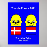 The Hairy Twins Tour de France 2011 Stage 3 Print