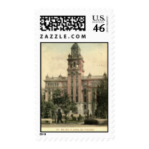 The Hall of Justice, San Francisco CA 1908 vintage Postage Stamp