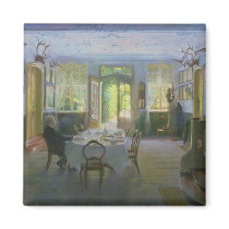 The Hall of the Manor House in Waltershof, 1894 Fridge Magnets
