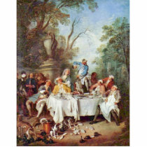 The Ham Breakfast By Lancret Nicolas (Best Quality Photo Cut Out