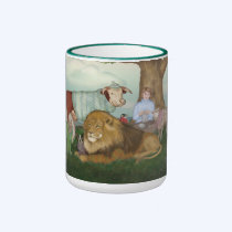 The Hand Knitted Peaceable Kingdom Mug mugs