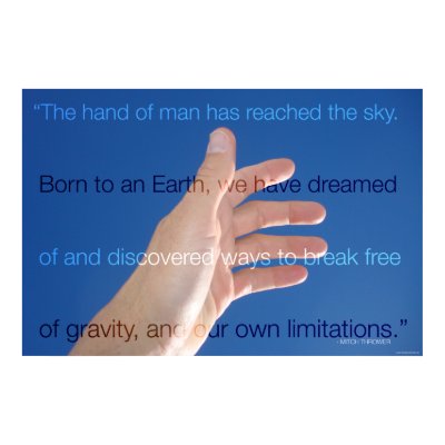 The Hand of Man Print by mitchthrower