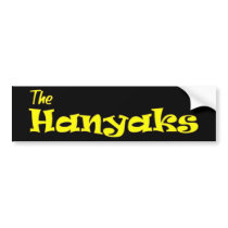 The Hanyaks (bumper sticker yellow) bumper stickers
