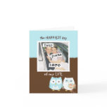 The Happiest Day of Our Life, Owls Wedding Greeting Cards