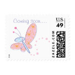 The Happy Butterfly Baby Shower Stamps