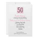 The Happy Fiftieth Birthday Invitation