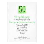 The Happy Fiftieth Birthday Invitation