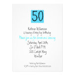 The Happy Fiftieth Birthday Invitation