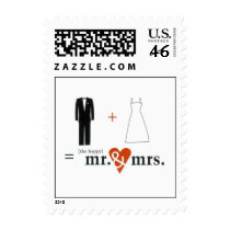 The Happy Mr. & Mrs. - Customized postage by maegirl1983 The Happy Mr. & Mrs. - Customized postage