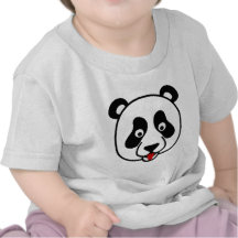 The Happy Panda Face T-shirts