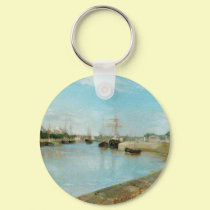 The Harbor at Lorient keychains by vintagegiftmall The Harbor at Lorient keychains