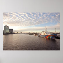 The harbor from Amsterdam in the Netherlands Posters