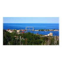 The Harbor from Skyline Photo Card Template