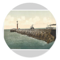 The harbor, Warnemunde, Rostock, Mecklenburg-Schwe Stickers