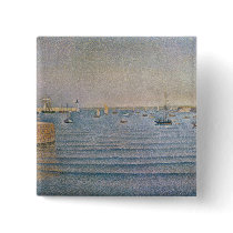 The Harbour at Portrieux, 1888 Pinback Buttons