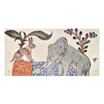 The Hare And The Elephant King In Front Of The Mir photo cards