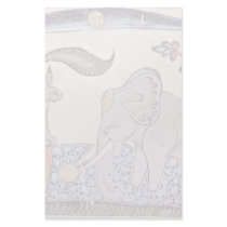 The Hare And The Elephant King In Front Of The Mir Stationery Paper