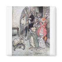 The Hare and the Tortoise Fridge Magnets