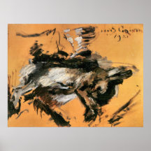 The hare by Lovis Corinth Print