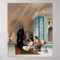 The Harem Pool Print
