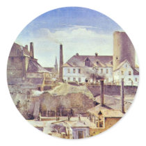 The Harkort Factory At Burg WetterBy Rethel Alfred Stickers