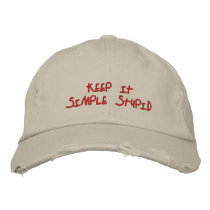 The Hat that says it all embroidered hats