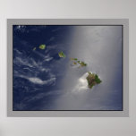 The Hawaii Archipelago aerial view Posters