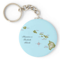The Hawaiian Islands Keychain
