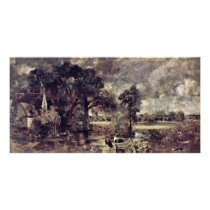 The Hay Wain Study By John Constable (Best Quality Personalized Photo Card