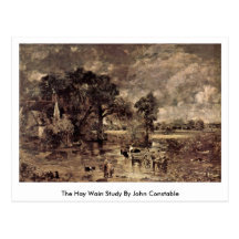 The Hay Wain Study By John Constable Post Card