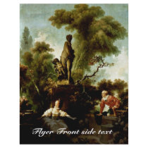 The Head" By Fragonard Jean-Honoré (Best Quality) Flyers