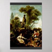 The Head" By Fragonard Jean-Honoré (Best Quality) Posters