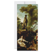 The Head" By Fragonard Jean-Honoré (Best Quality) Customized Rack Card