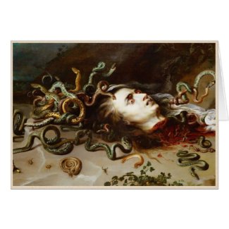 The Head of Medusa Peter Paul Rubens painting Card